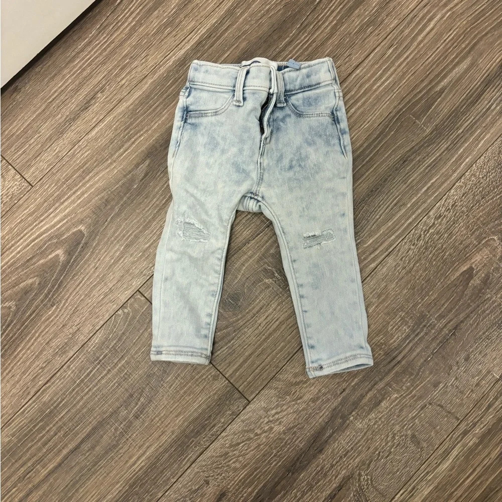 Old Navy Baby Girl Ballerina Light Blue Skinny Jeans Size 12m
